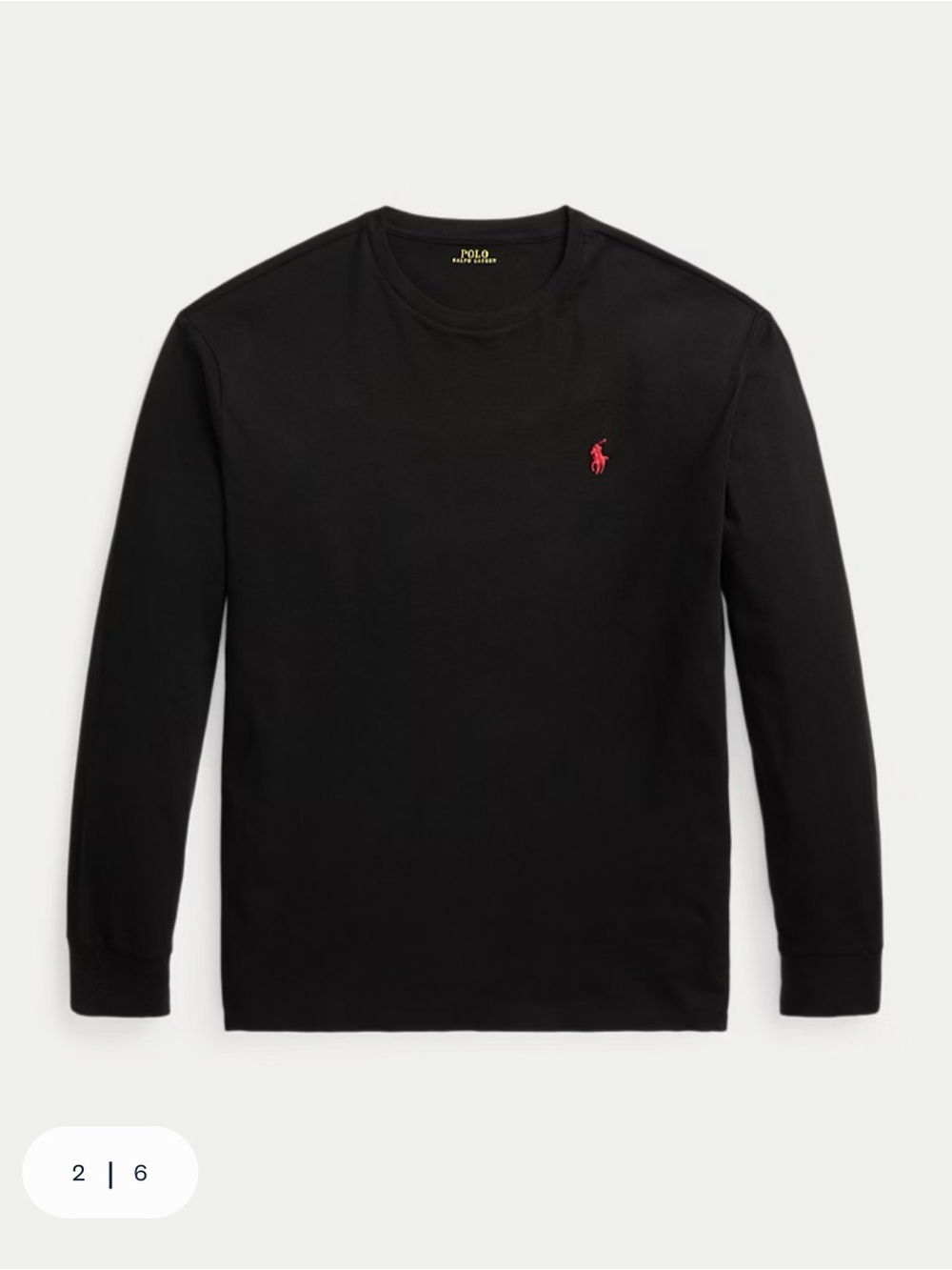 Ralph Lauren Jersey Long-Sleeve T-Shirt MENS LARGE - Picture 3 of 3